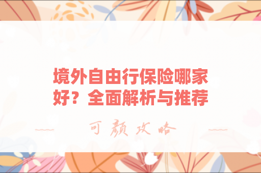 境外自由行保险哪家好？全面解析与推荐