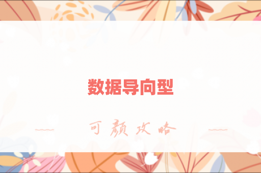 数据导向型